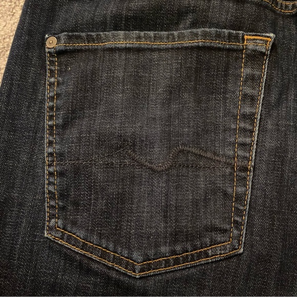 7 For All Mankind Jeans Men’s 40 Blue Carsen Straight Leg Denim Dark Wash Fall - Picture 7 of 11